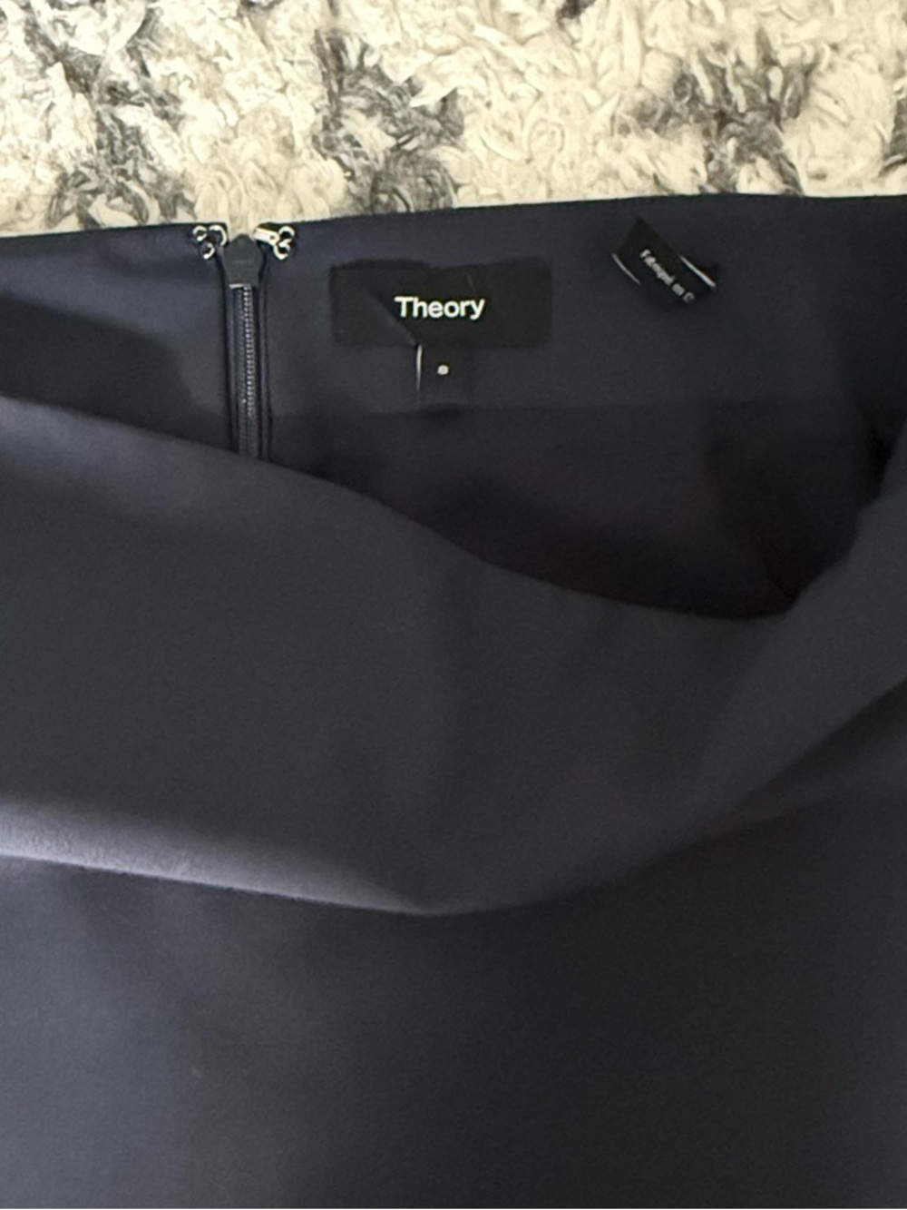 Classic Theory Nocturne Navy Pencil Skirt - Women's Professional Wear - Picture 5 of 6